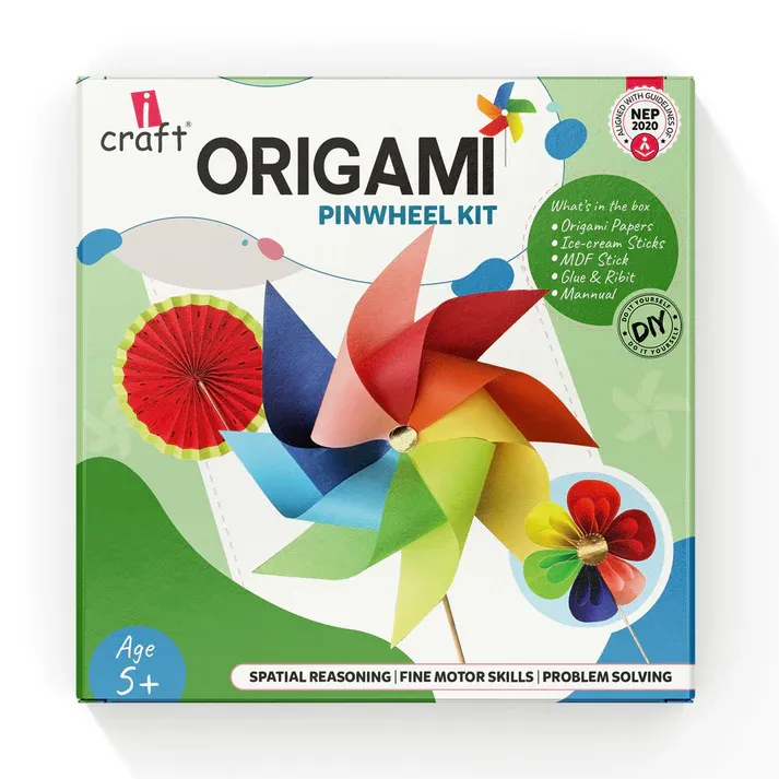 ICRAFT DIY ORIGAMI PINWHEEL KIT