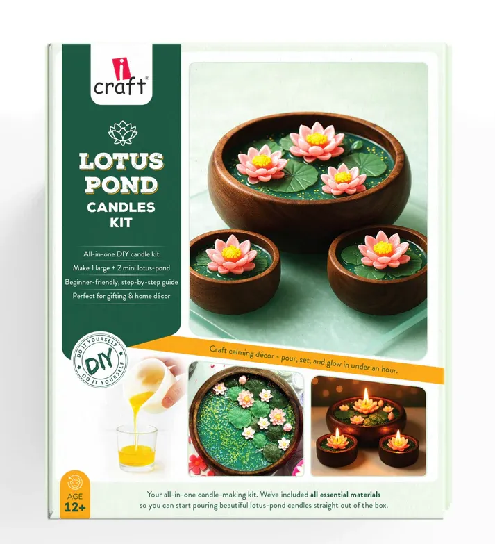 ICRAFT DIY LOTUS POND CANDLES KIT