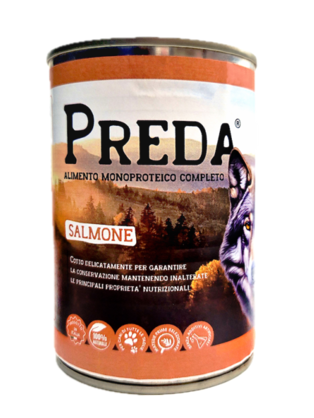 Preda umido monoproteico salmone gr. 400