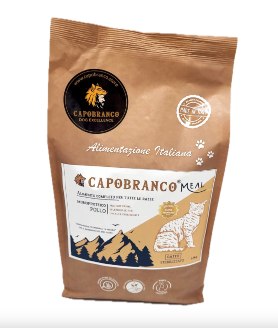 Capobranco Meal gatto - pollo kg. 1,5