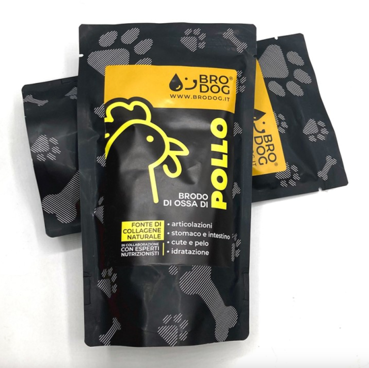 Brodo di ossa biologico per cani  e gatti - Pollo