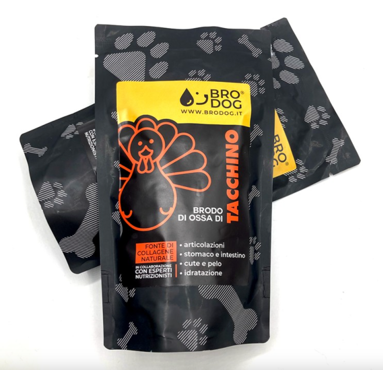 Brodo di ossa biologico per cani e gatti - Tacchino