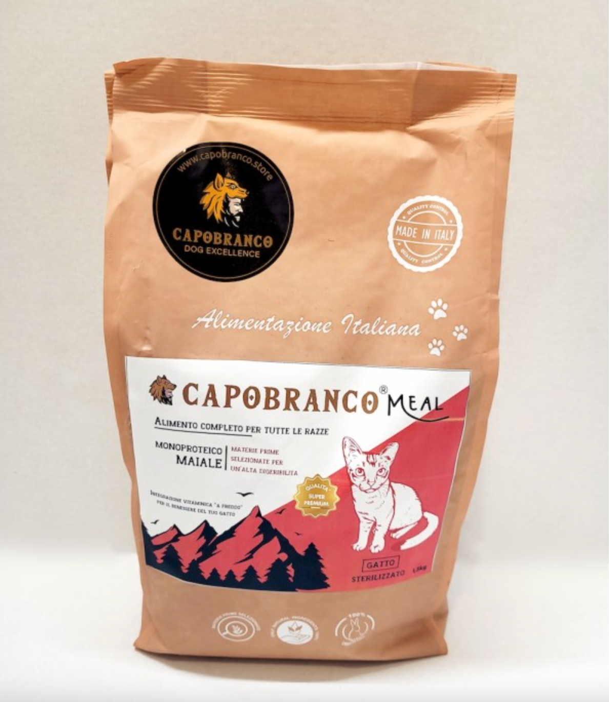Capobranco Meal gatto - Adult maiale kg. 1,5