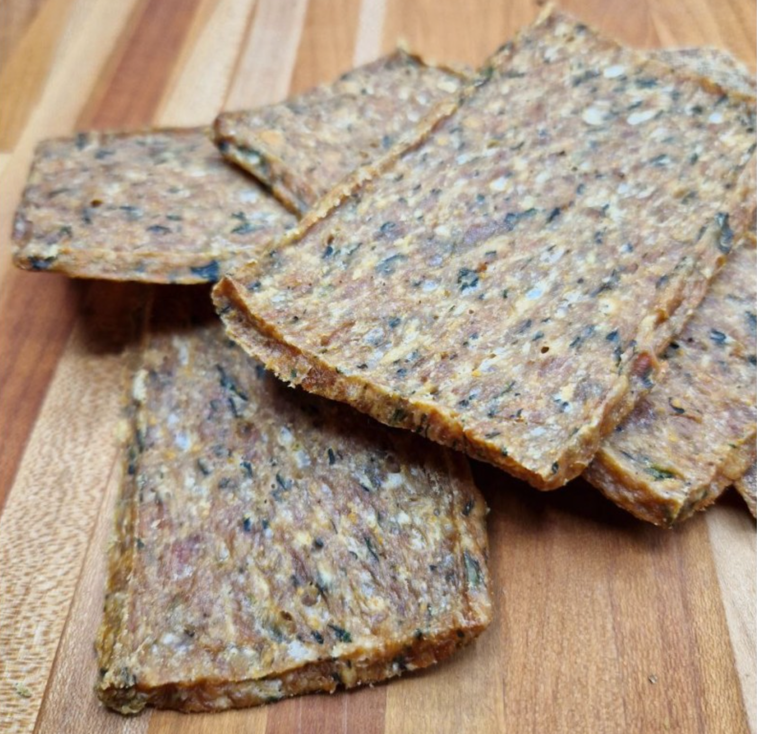 Cracker di tacchino e pollo con spinaci gr. 150