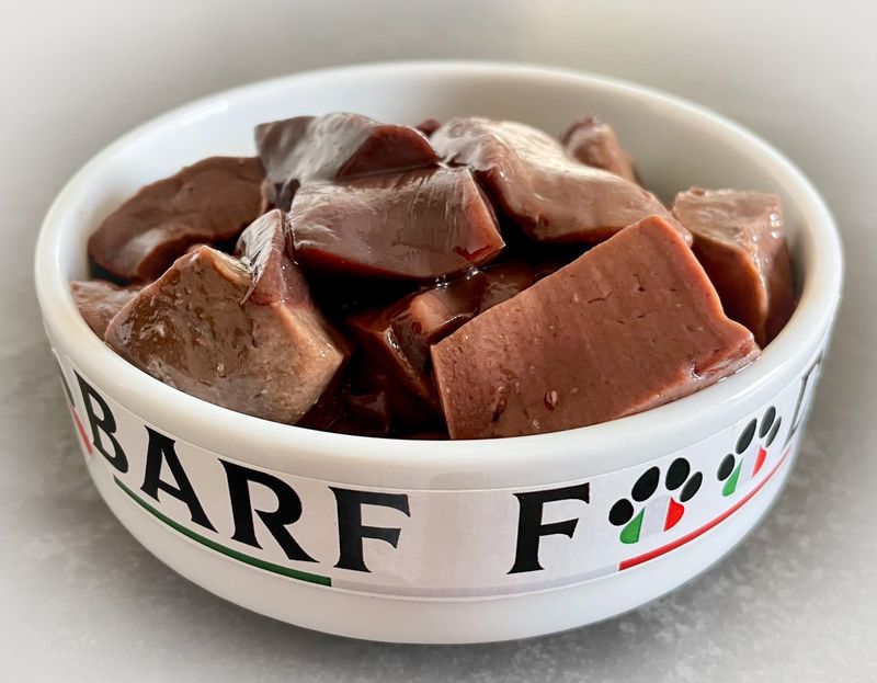 Fegato di manzo a cubetti gr. 400 Fegato di manzo a cubetti gr. 400