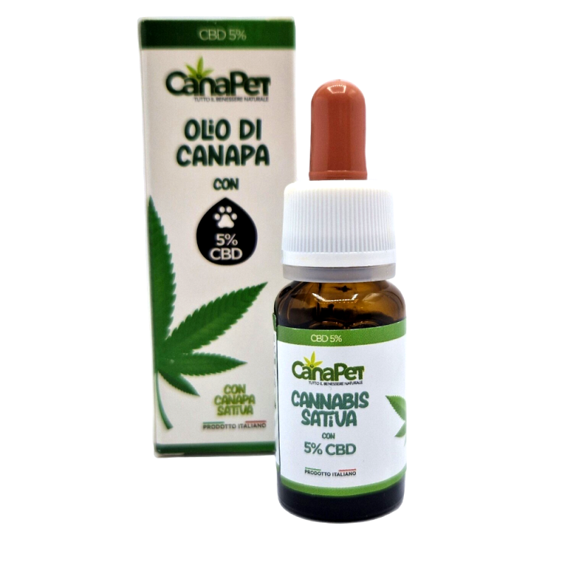 Olio di canapa e CBD 5% 10 ml