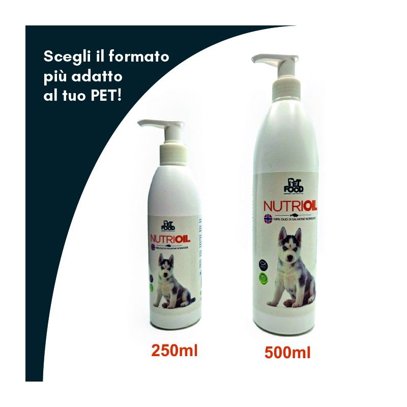 Olio di salmone nutri-oil cani 500 ml