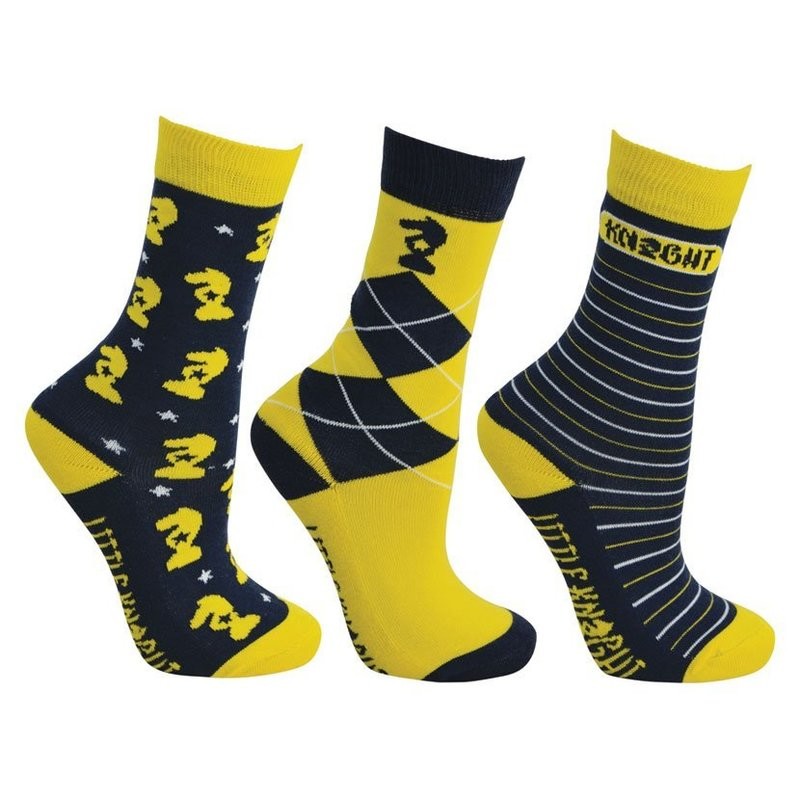 Lancelot Socks by Little Knight
(Pack of 3) 8-12