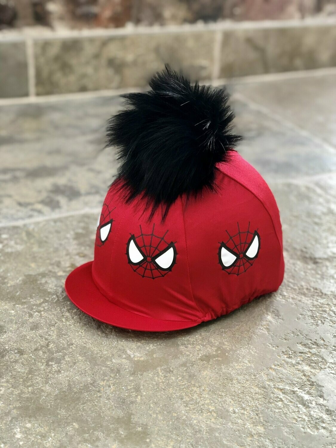 Pompops Spider Hat Silk with Removeable Faux Fur Pompom