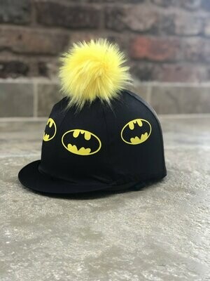 Pompops Bat Hat Silk With Removeable Faux Fur Pompom