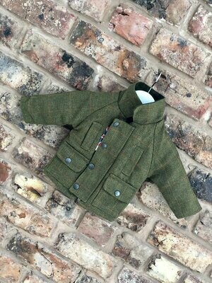 Baby Tweed Jacket - Dark Sage