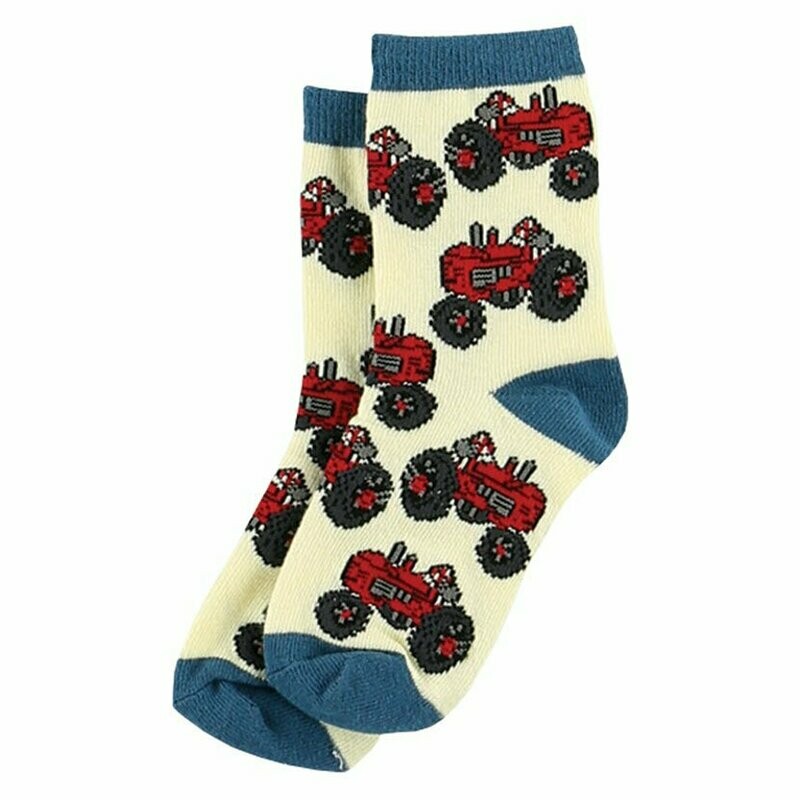 LazyOne Tractor Kids Socks