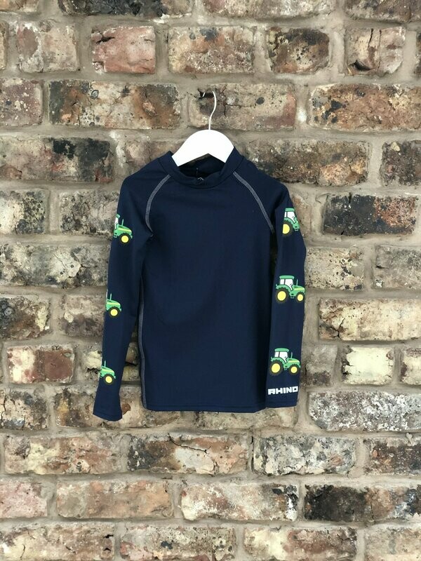 Children's Green Tractor Base Layer