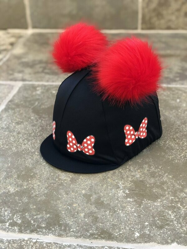 Pompops Double Pom with Red Minnie Bows