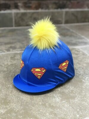 Pompops Super Hero Hat Silk With Removeable Faux Fur Pompom