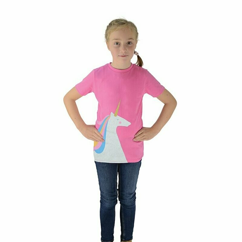 HyFASHION Magical Glitter Unicorn T-Shirt