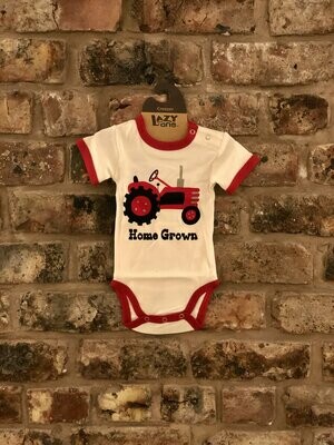 LazyOne Boys Home Grown Babygrow Vest WAS £14.95 NOW £9.99