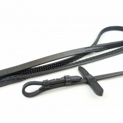 Leather Flexi Rubber Billet Reins