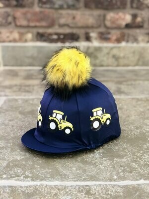Pompops Yellow Tractor Hat Silk