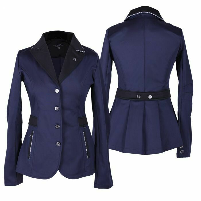 QHP VIVI COMPETITION JACKET JUNIOR - BLACK and NAVY Was £69.95 Now