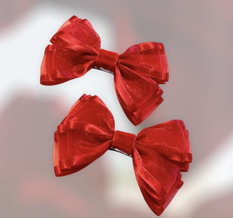 Red Show Bows