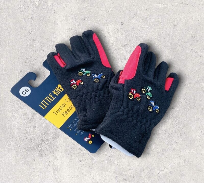 Tractor Collection Fleece Gloves by Little Knight