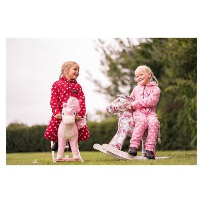 Supreme Products Child's Dotty Fleece Onesie - Rosette Red