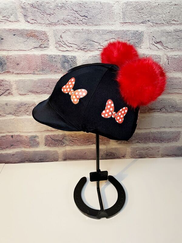 Pompops Double Pom with Red Minnie Bows - SOFT PEAK