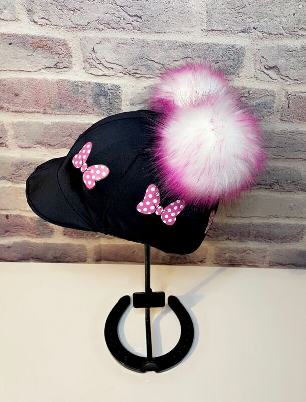 Pompops Double Pom with Pink Minnie Bows - SOFT PEAK