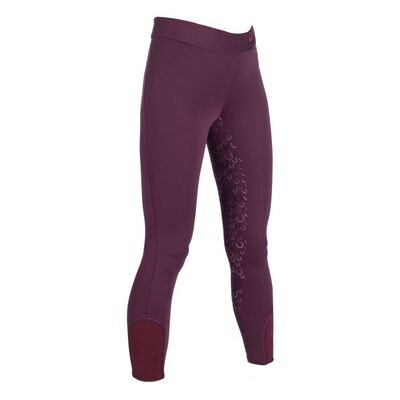 My Lucky Pony -Dark Lilac Riding leggings silicone full seat