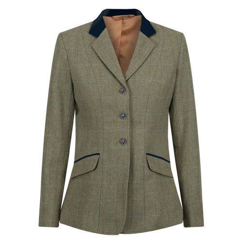 Kids Equetech Green Tweed Riding Jacket