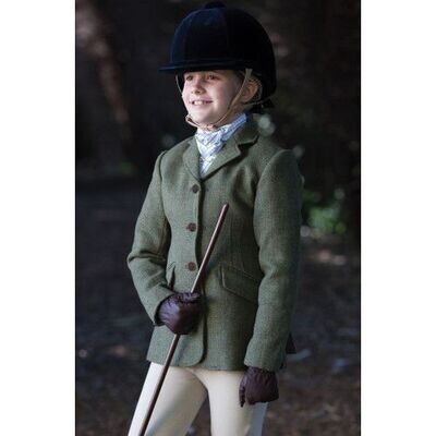 Veste D'équitation Enfant Equetech Adstock Tweed Vert - Taille 24 - NEUVE