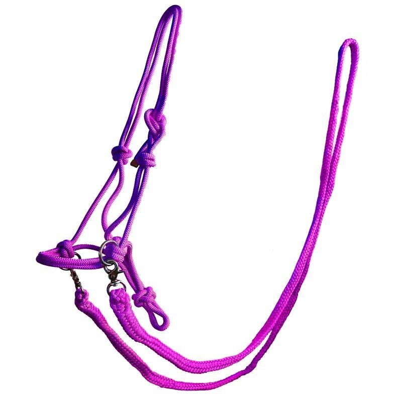 ROPE HALTER WITH REINS SIZE SMALL PONY/PONY