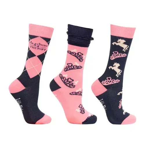 The Princess and the Pony Collection Socks by Little Rider (Pack of 3)