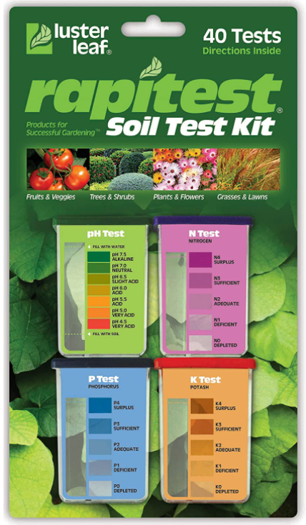 Luster Leaf 1601 Rapitest Test Kit for Soil pH, Nitrogen, Phosphorous and Potash