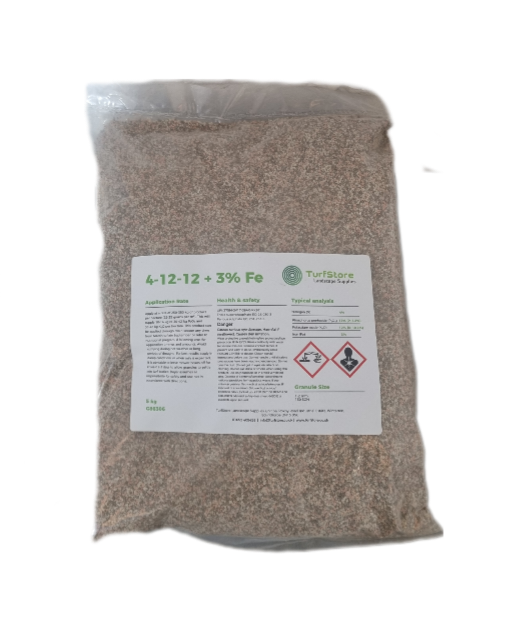 4-12-12+3fe TurfStore Fertiliser 5kg
