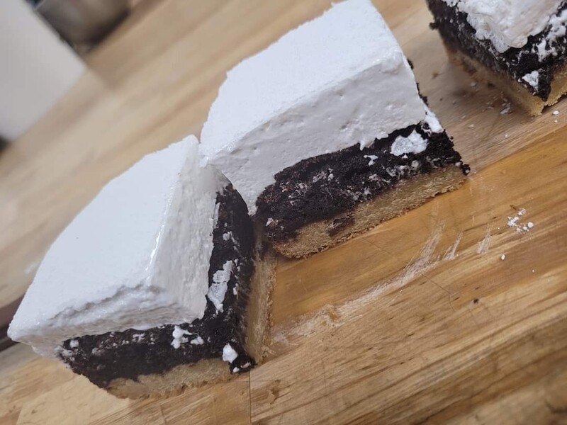 Mint Smores brownie