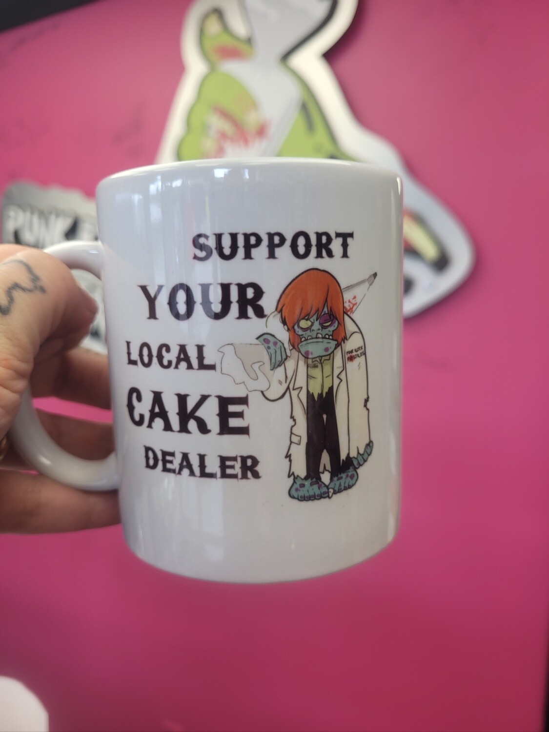 Support your local cake dealer mug