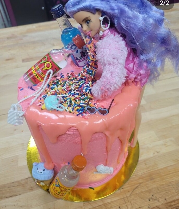 Drunk Doll cake 6"