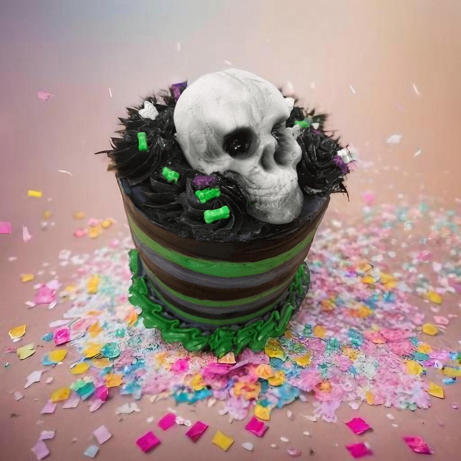 Butter cream skull cake Butter cream skull cake