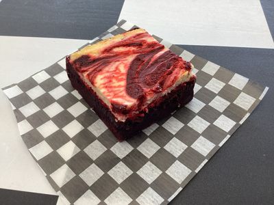 Red Velvet Cheesecake Slice