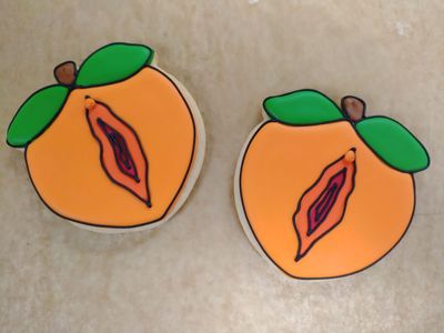 Peach cookie