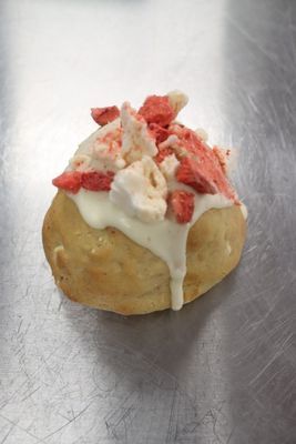 Eton mess stuffed cookie