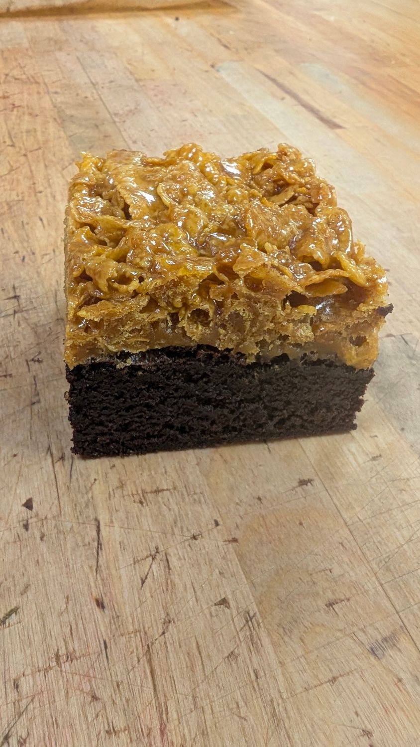 Caramel Cornflake Brownie