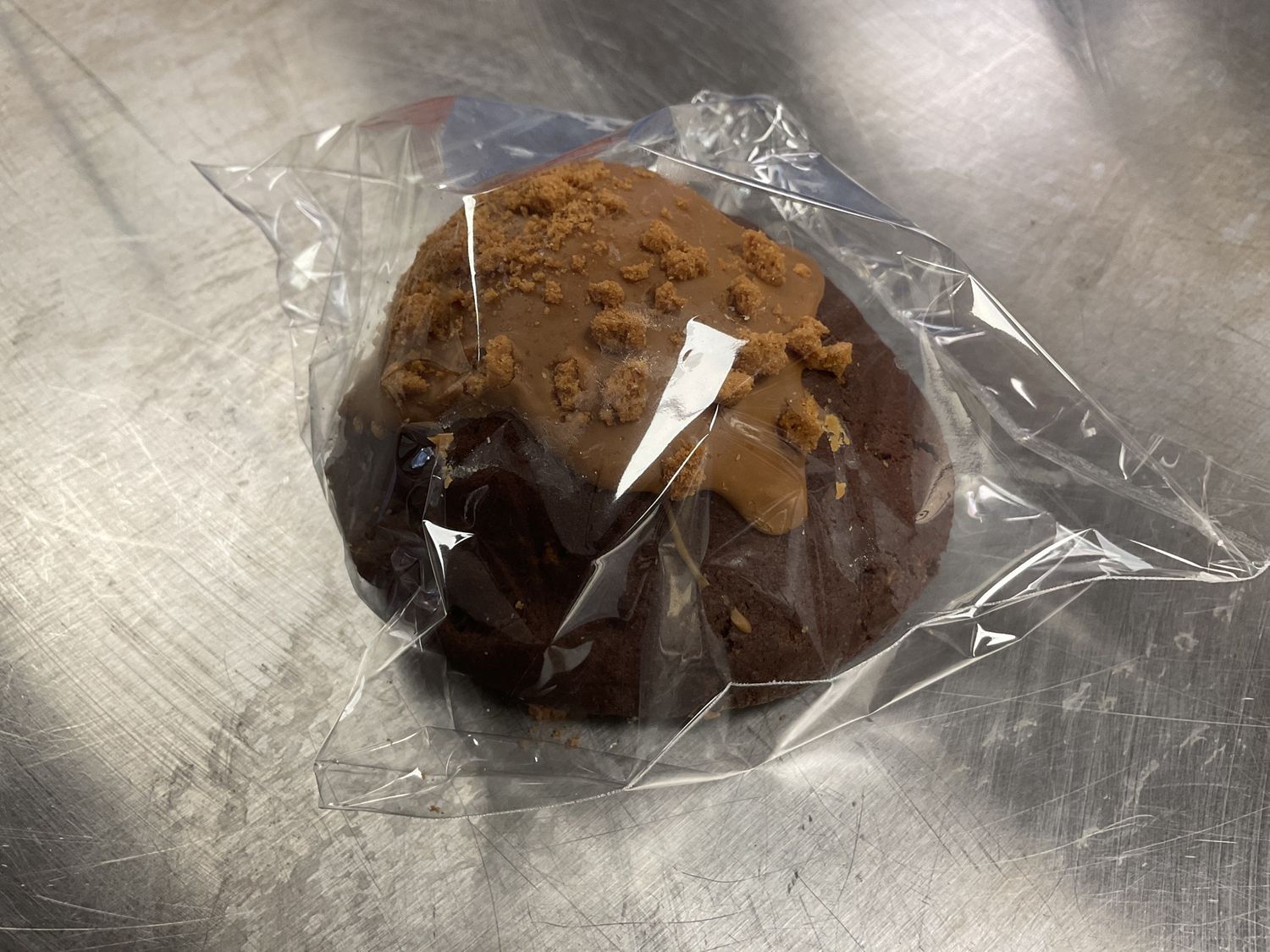 Choco Biscoff Stuffed Cookie