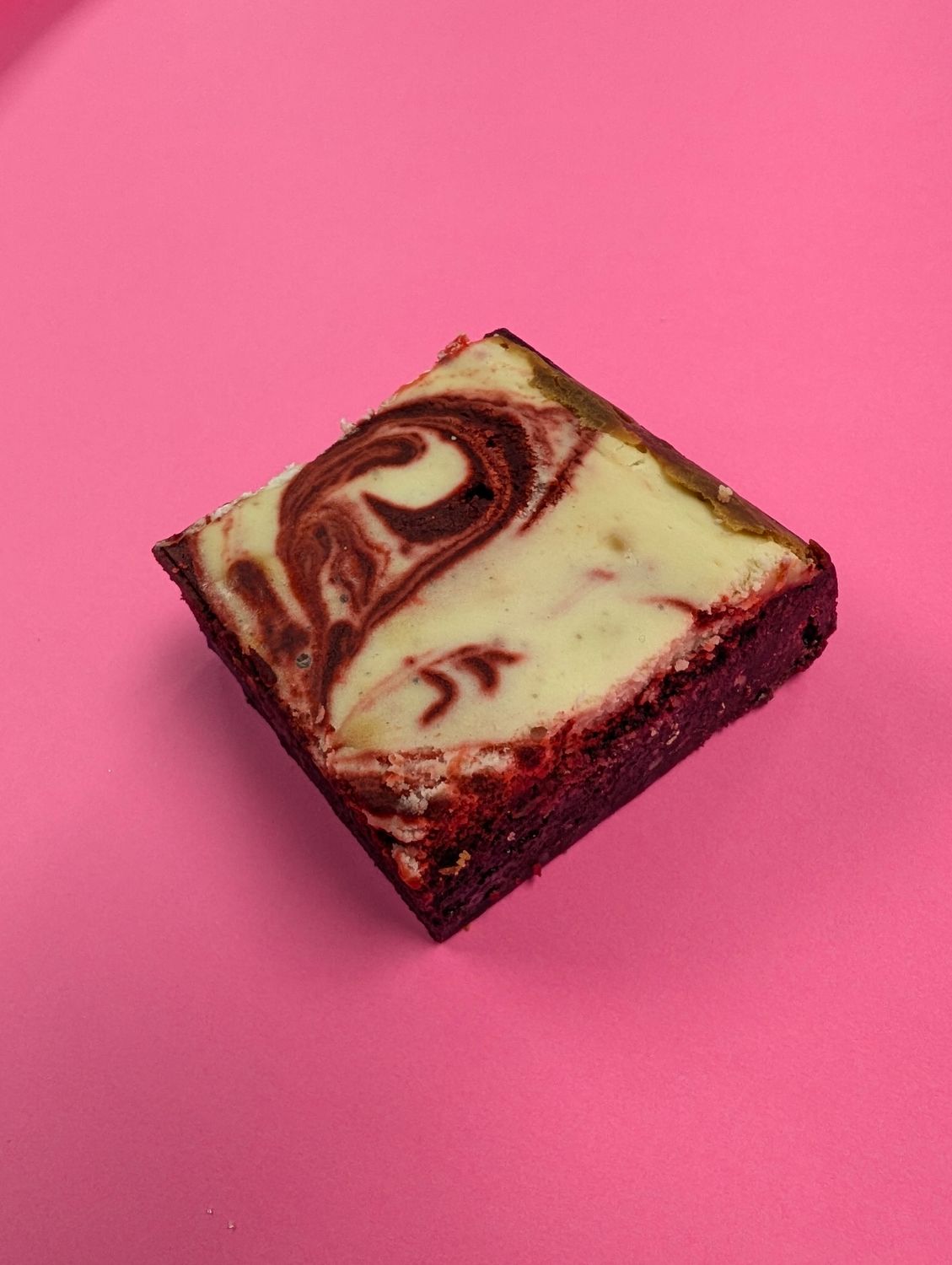 Red velvet cheesecake slice