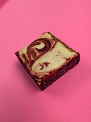 Red velvet cheesecake slice