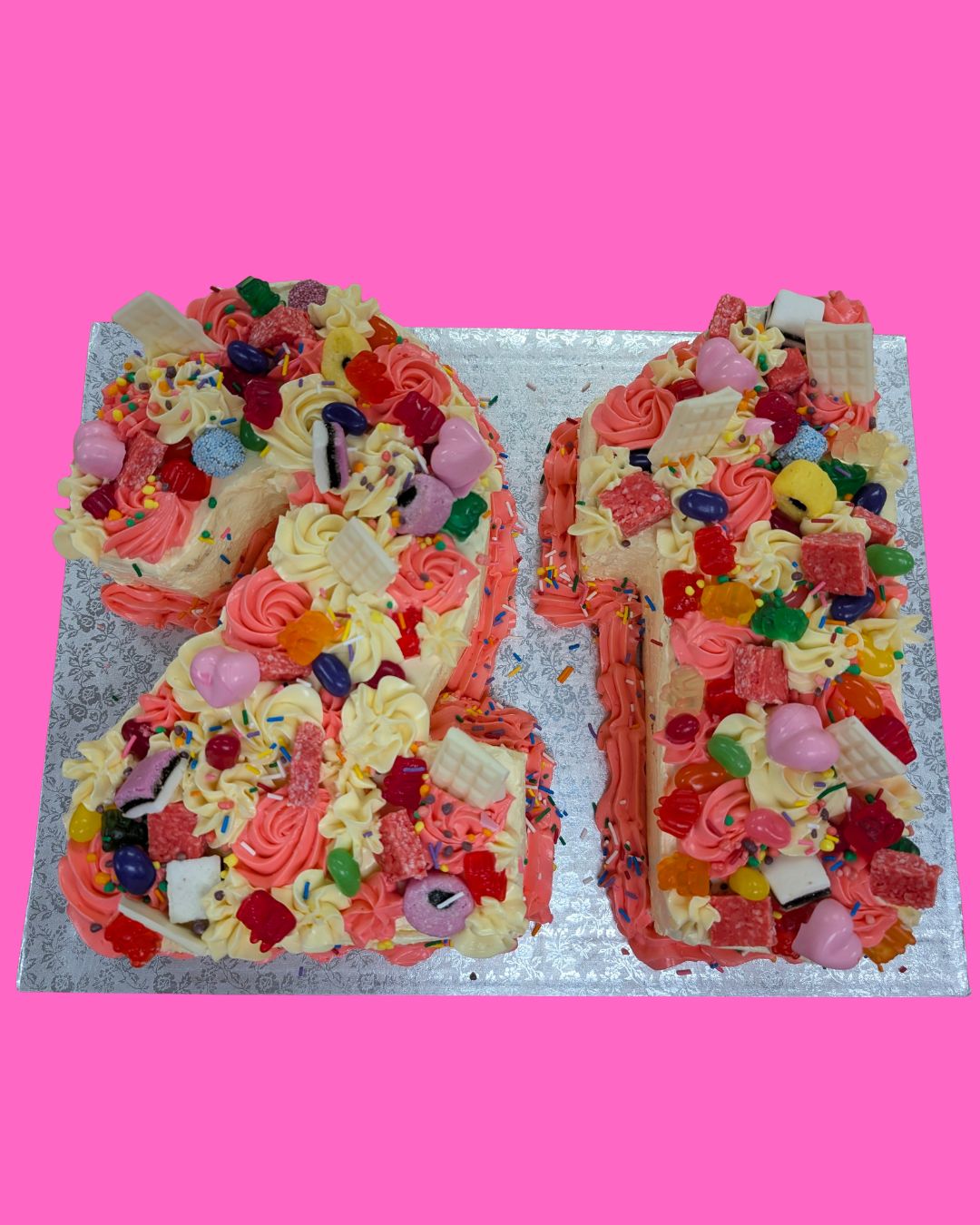 NUMBER CANDY CAKE