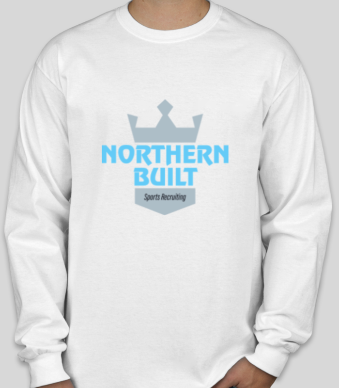 Northern Built Logo Long Sleeve - White