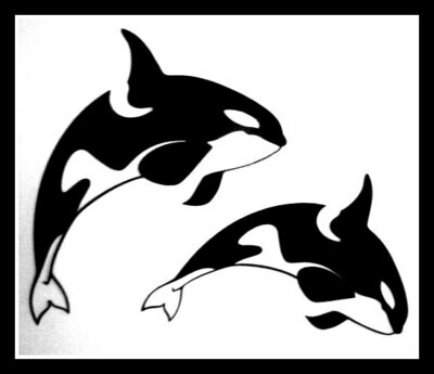 Cute Standing Orca Two